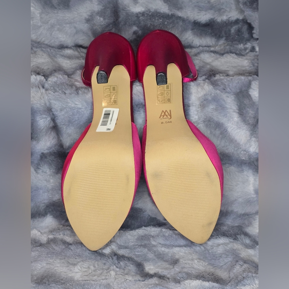 NWT Aaj by Aminah Women's Satiya Platform Dress Sandals In Fuschia Size 8.5 - Picture 5 of 16
